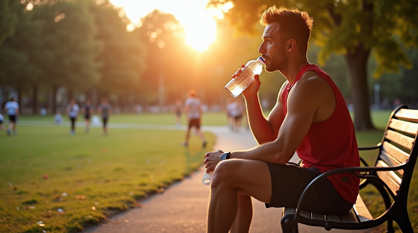 réhydratation après un exercice intense